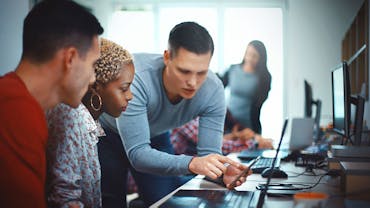 Small business startup team